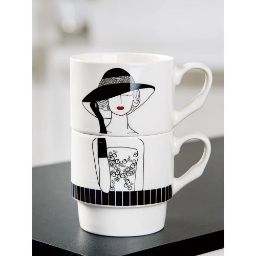 UKRASNA FIGURA LADY WITH HAT GILDE 8,5X11,5X14,5 CM 51344