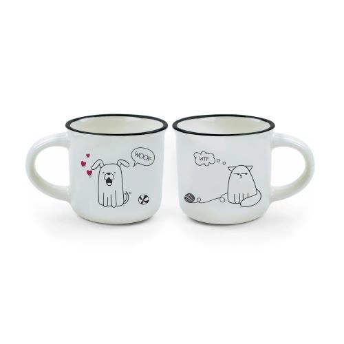 ŠOLJE ZA ESPRESO SET LEGAMI DOG AND CAT MM0009