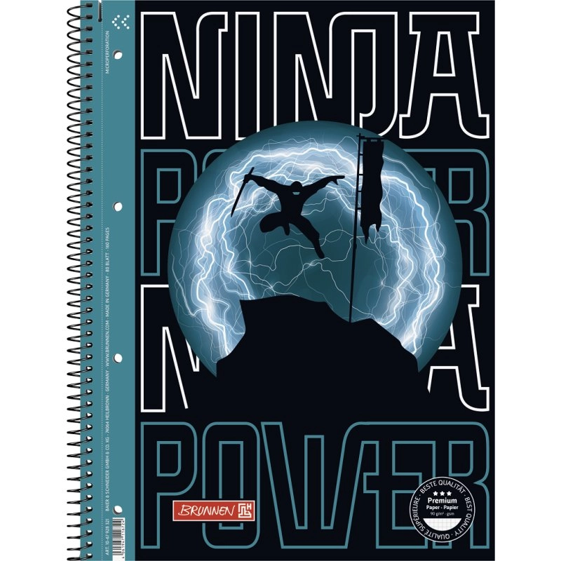 SVESKA SPIRALA A4 KARO BRUNNEN NINJA 1067928321
