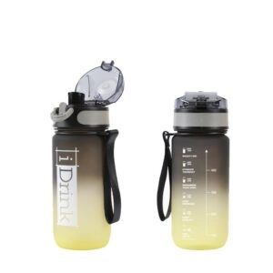 FLAŠA ZA VODU 500ML TOTAL BLACK AND YELLOW ID2129