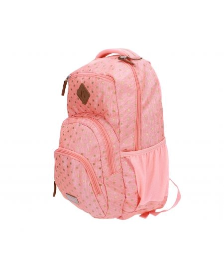 ŠKOLSKA TORBA 25L MANAL RUCKSACK ONLY WONDER APPRICOT WITH GOLD FOIL DOTS 23R105
