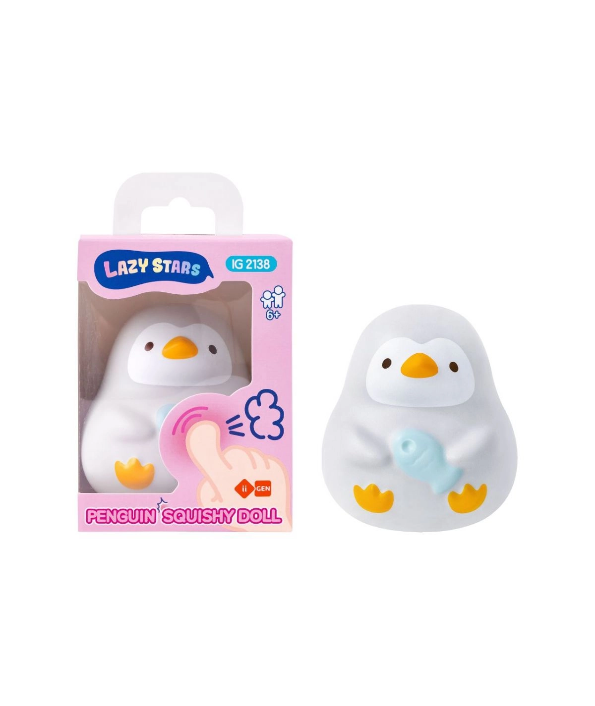 IGRAČKA MANAL SKVIŠI SQUISHI PENGUIN LAZY STARS IG2138