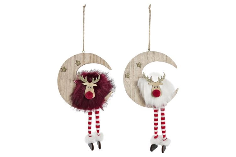 NOVOGODIŠNJI UKRAS VISEĆI ITEM13X5X36 REINDEER 2 MOD NV-198292