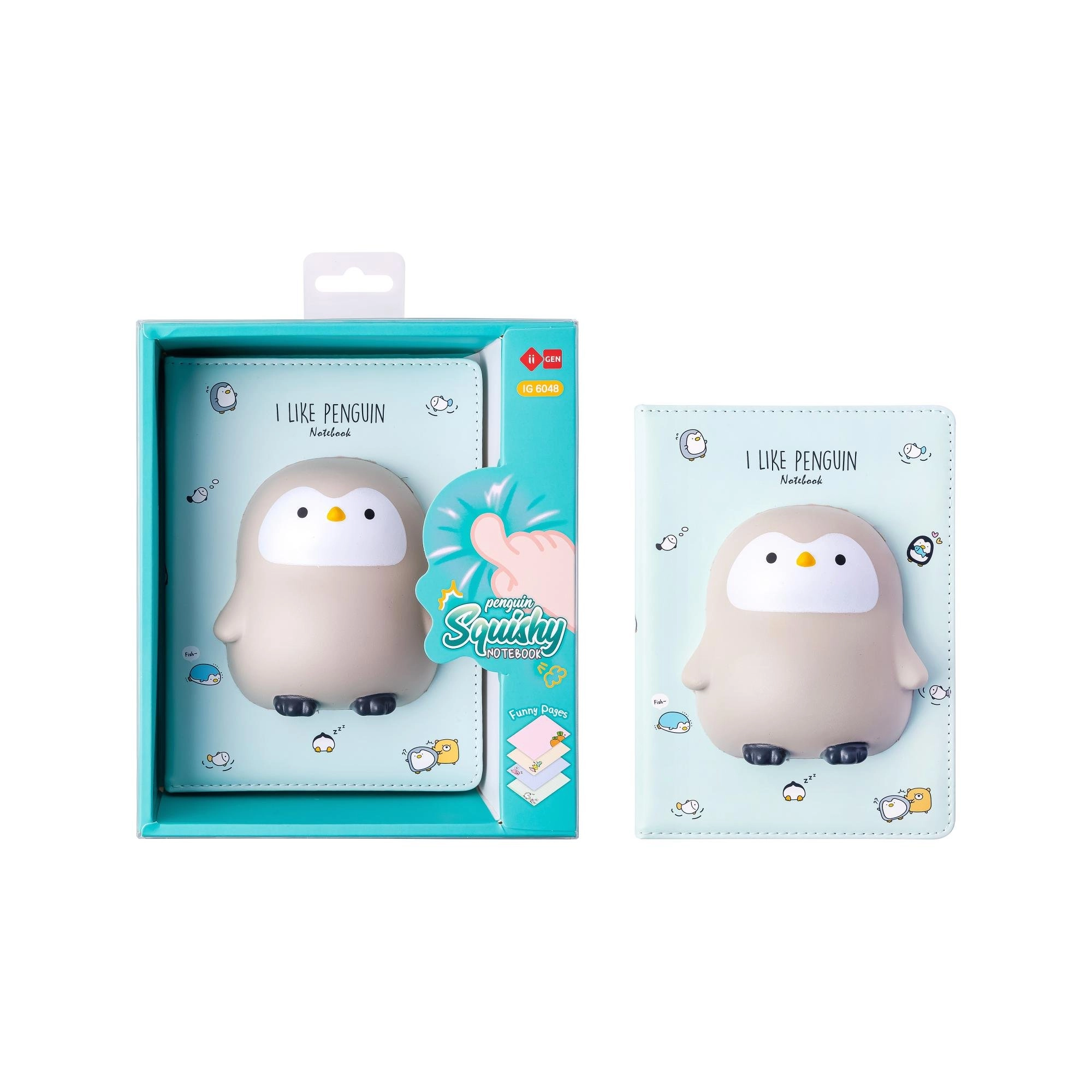 NOTES A5 MANAL SQUISHI 128L PINGVIN LAZY STARS IG6048