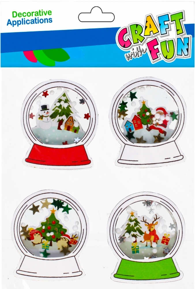 NOVOGODIŠNJI STIKERI EURO-TRADE KUGLE 4PCS 501364