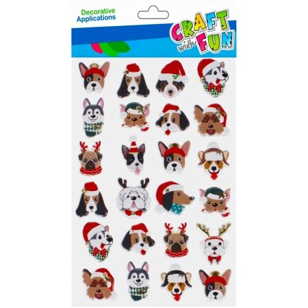 NOVOGODIŠNJI STIKERI EURO-TRADE PSI 24PCS 501876