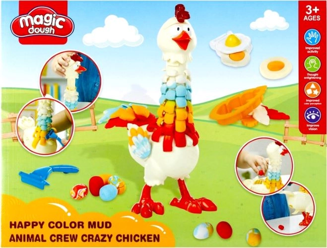 PLASTELIN SET EURO-TRADE CHICKEN 499003