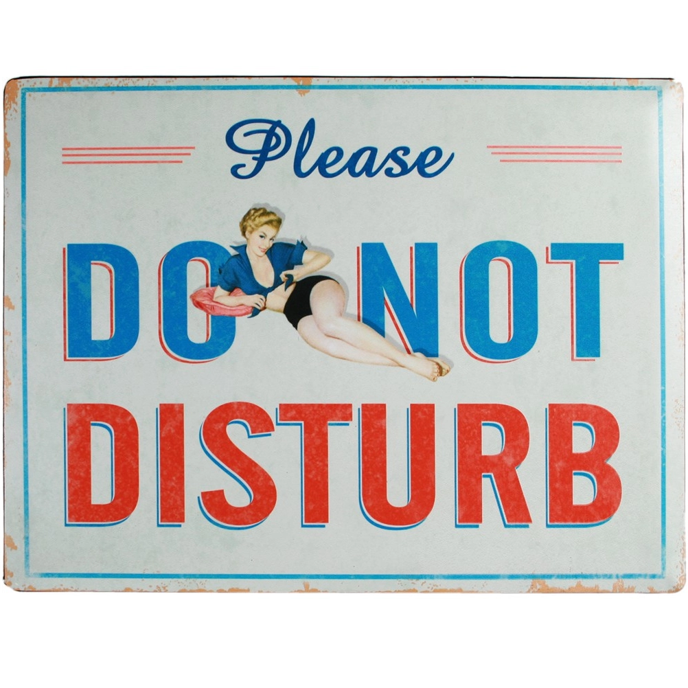METALNI ZNAK DO NOT DISTURB 810655