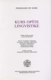 KURS OPŠTE LINGVISTIKE
