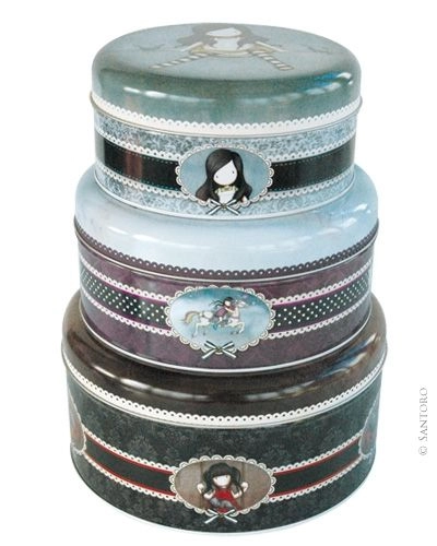 METALNE KUTIJE SET GORJUSS CAKE TINS SET OF 3 RUBY L 307GJ01 3/1