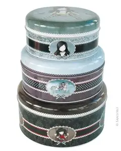 METALNE KUTIJE SET GORJUSS CAKE TINS SET OF 3 RUBY L 307GJ01 3/1