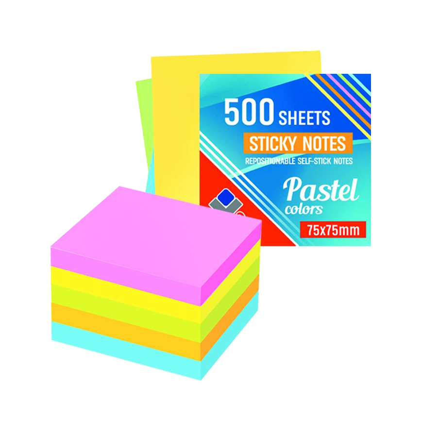 SAMOLJEPLJIVI BLOK 500L 75X75 PASTEL MIX NBK OF140*