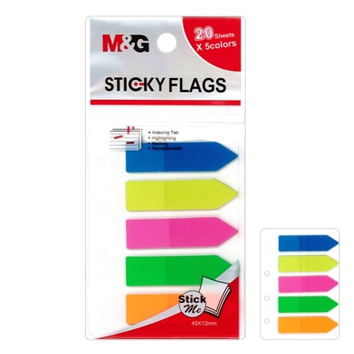 OZNAČIVAČ STRANICA 100L 5 BOJA NEON MIX M&G YS-99