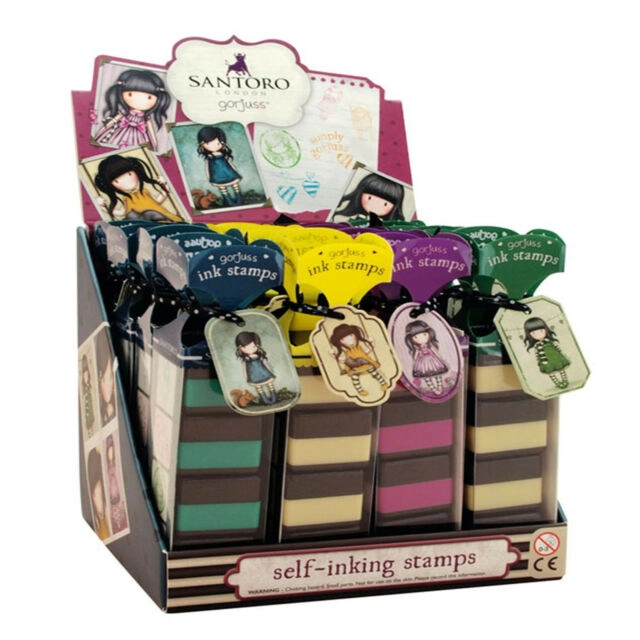 GORJUSS VACATION SELF INKING STAMPS SETS IN A DISPLAY 665GJD01