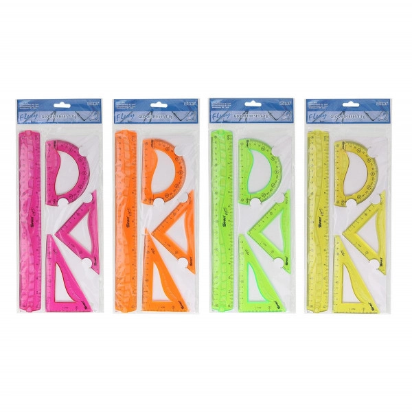 GEOMETRIJSKI SET FLEKSIBILNI 30CM TTS FLEXI 4/1