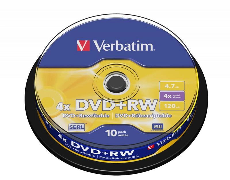 DVD-RW 4.7MB 4X VERBATIM SP10 1/10