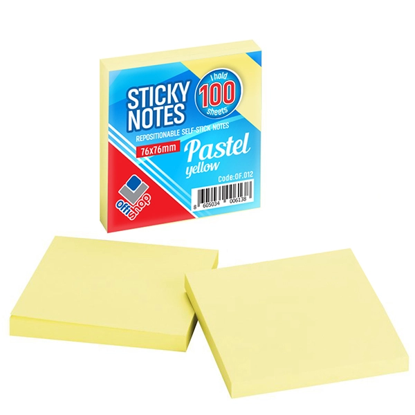 SAMOLJEPLJIVI BLOK 100L 75X75 ŽUTI NBK OF012