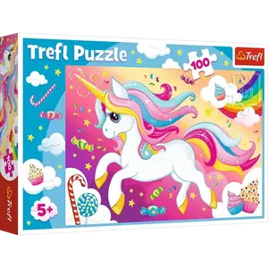 PUZZLE 100 TREFL BEAUTIFUL UNICORN 16386