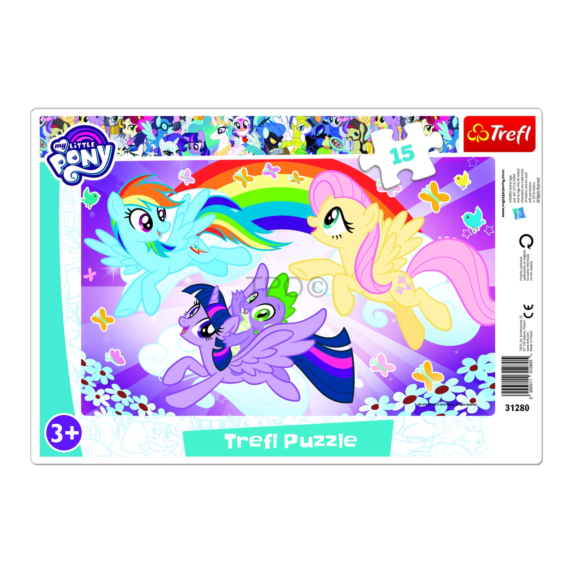 PUZZLE 15 FRAME TREFL PONY PLAY 31280
