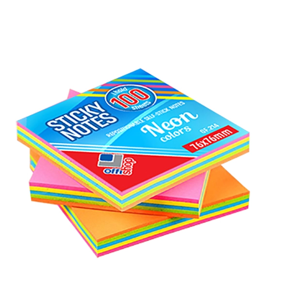 SAMOLJEPLJIVI BLOK 100L 75X75 NEON MIX NBK OF214