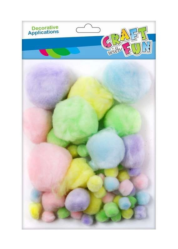 POM POM KUGLICE 2.5CM RAZNOBOJNE EURO-TRADE 463472