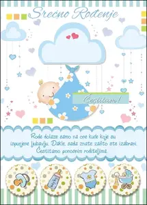 ČESTITKA ZA ROĐENJE SHOCK 1-BW 236 B