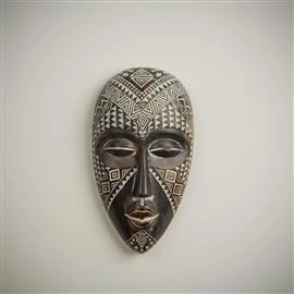 FIGURA ZIDNA MASKA WIDDOP TRIBAL WALL HANGING 23,5 CM 69344