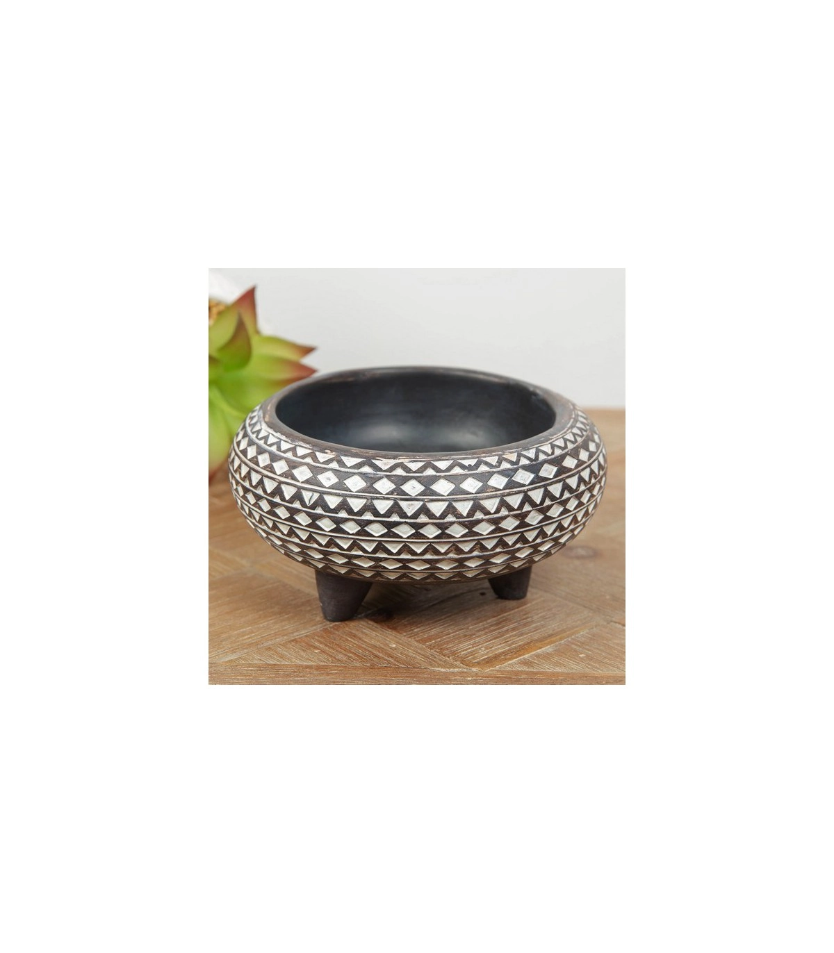 FIGURA WIDDOP AZTEC PATTERNED DECORATIVE BOWL HE1471