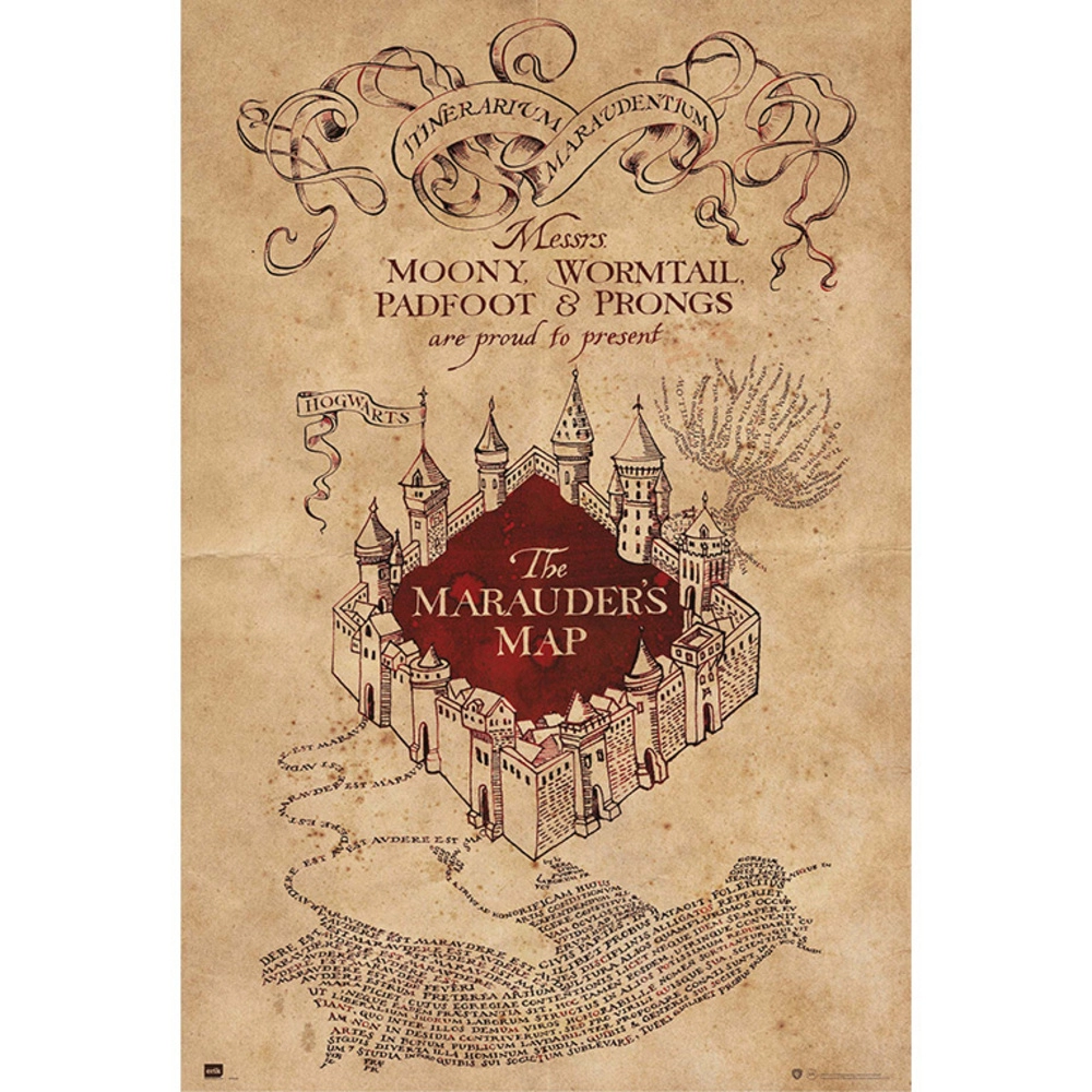 POSTER ERIK HP THE MARAUDERS MAP GPE5159