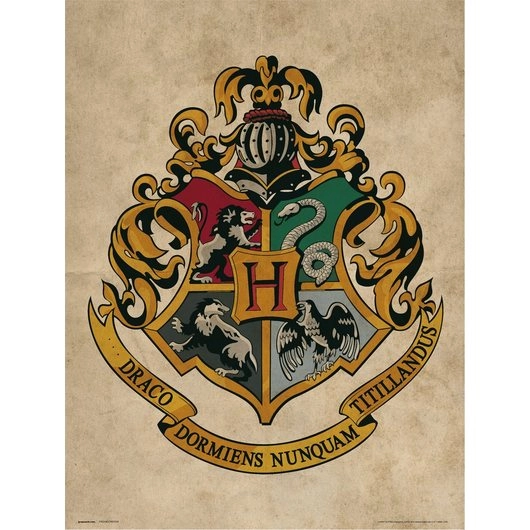 POSTER ERIK HP HOGWARTS CREST P30X40CM0009