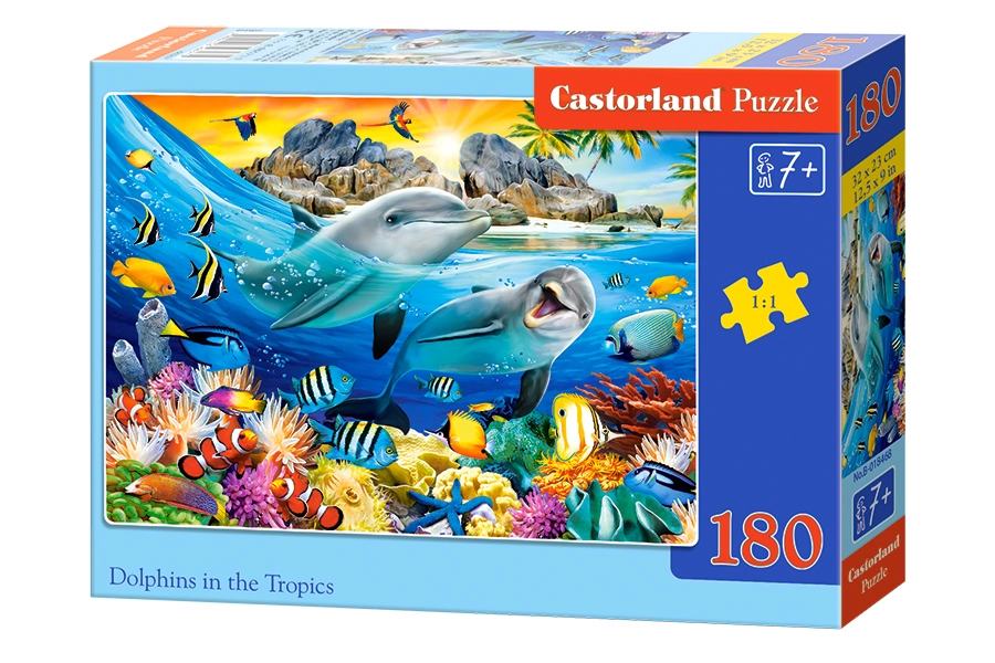 PUZZLE 180 CASTOR DOLPHINS IN THE TROPICS B-018468