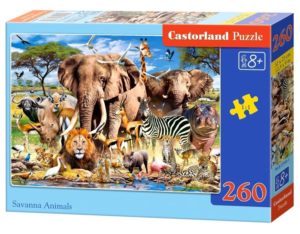 PUZZLE 260 CASTOR SAVANNA ANIMALS B-27545-1