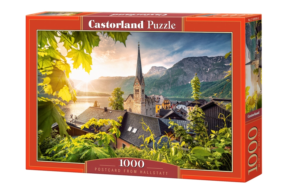 PUZZLE 1000 CASTOR POSTCARD FROM HALLSTATT C-104543-2