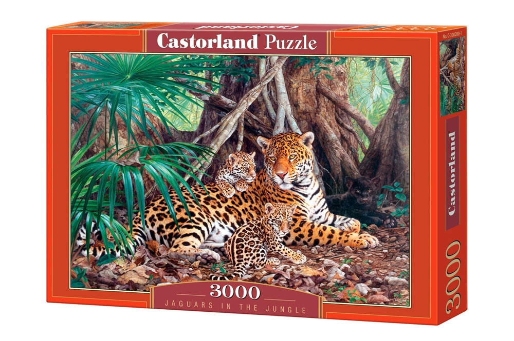 PUZZLE 3000 CASTOR JAGUARS IN THE JUNGLE C-300280-2