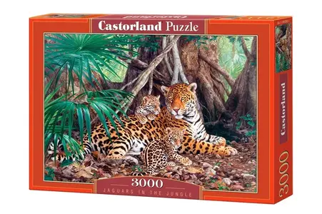 PUZZLE 3000 CASTOR JAGUARS IN THE JUNGLE C-300280-2