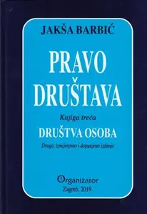 PRAVO DRUŠTVA, Knjiga treća, DRUŠTVA OSOBA