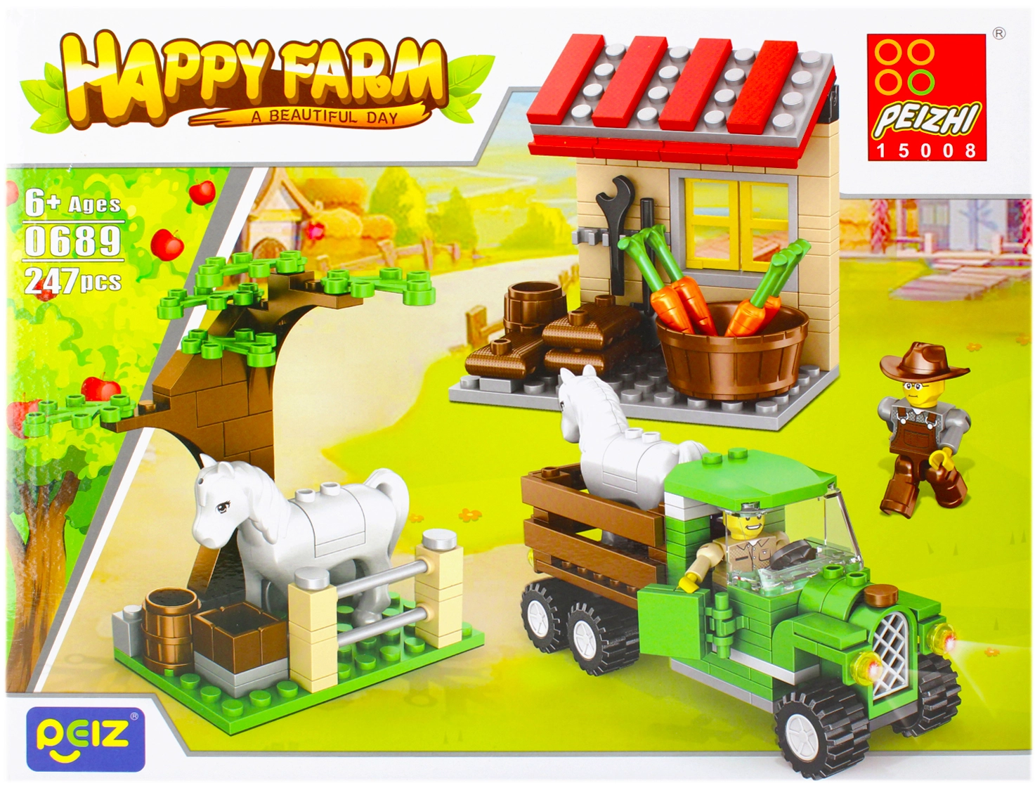 KOCKICE HAPPY FARM EURO-TRADE 247PCS 482587