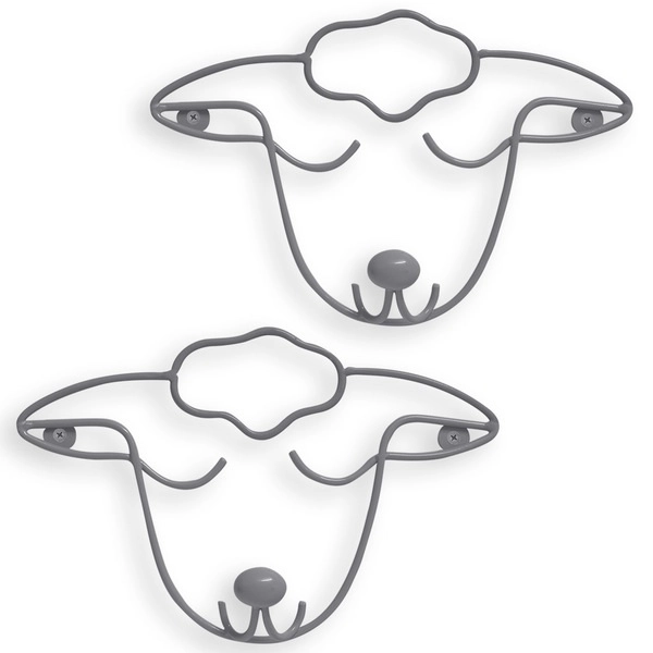 ZIDNI VJEŠAONIK BALVI THE SHEEP X2 GRAY IRON 26878