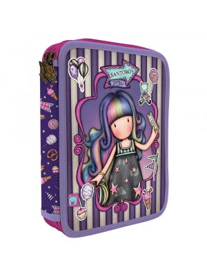 GORJUSS S&B-DOUBLE FILLED PENCIL CASE UP AND AWAY 688GJ24