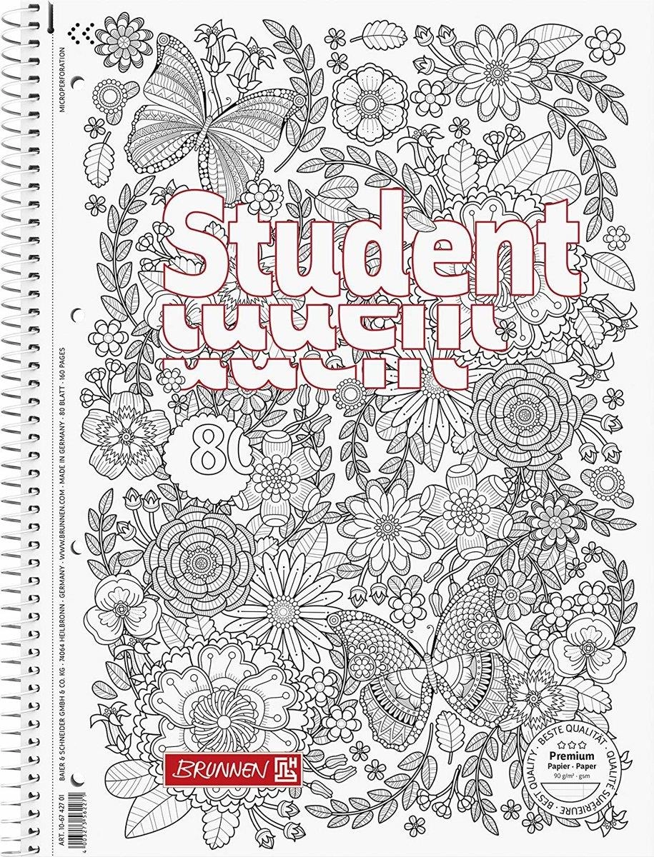 SVESKA SPIRALA A4 DIKTO BRUNNEN GARDEN 106742701