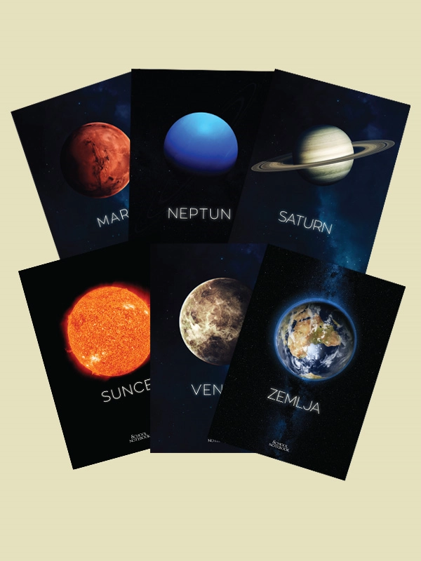 SVESKA A4 52L ČISTA MP PLANETE