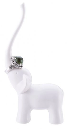 DRŽAČ ZA PRSTENJE BALVI ELEPHANT BIJELI 26680