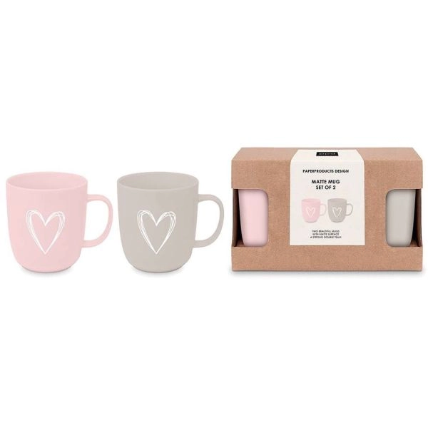 ŠOLJE SET PPD HEART X2 MATTE 1625202137