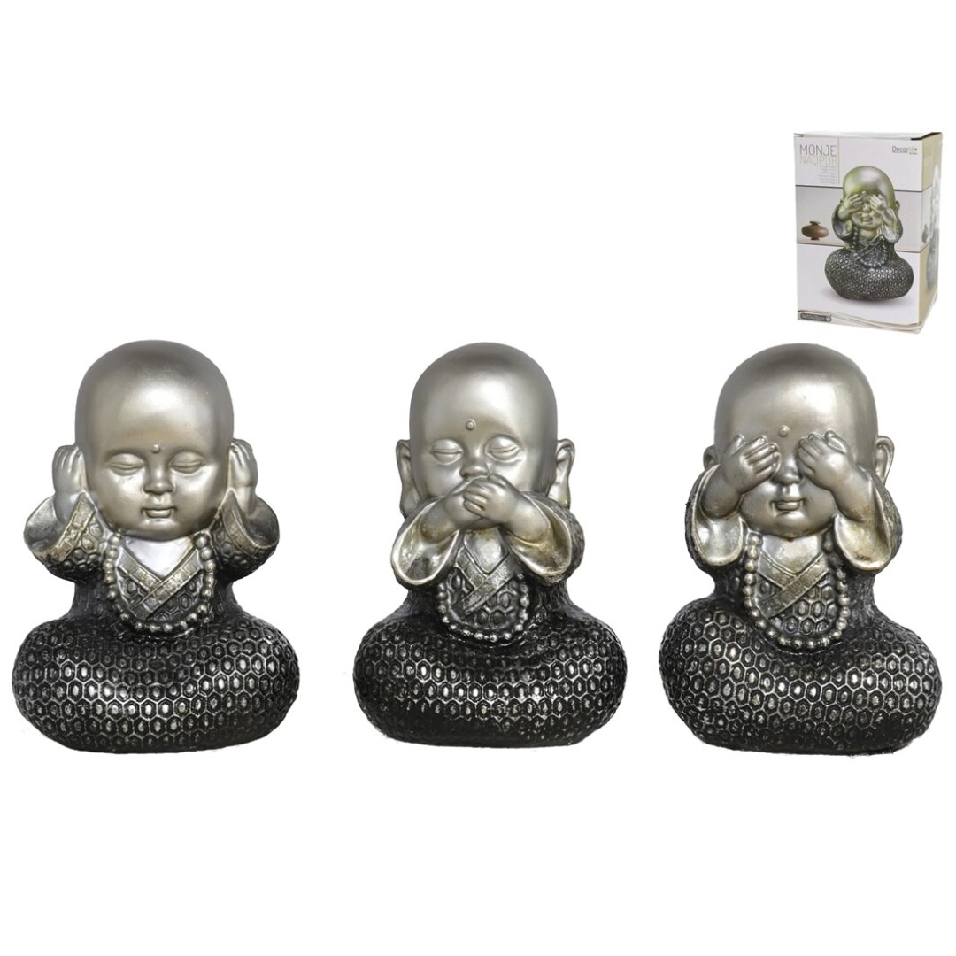 FIGURA BUDA GERIMPORT14X11,5X20CM MONK
