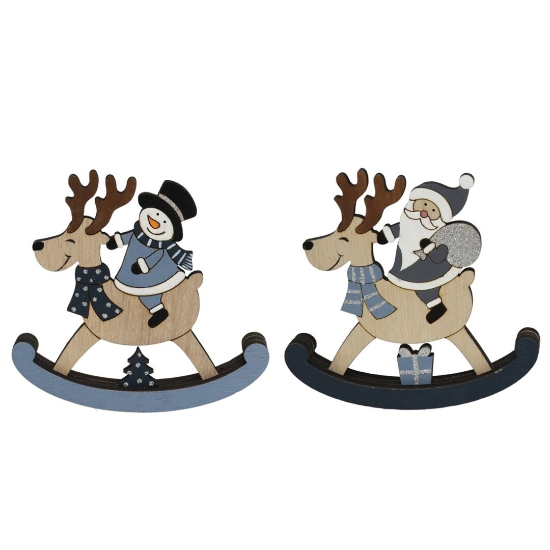 NOVOGODIŠNJA FIGURA GERIMPORT SNEŠKO I DEDA MRAZ