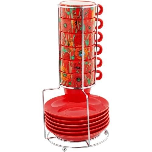 ŠOLJE ZA KAFU PYLONES SET COQUELICOTS 37388
