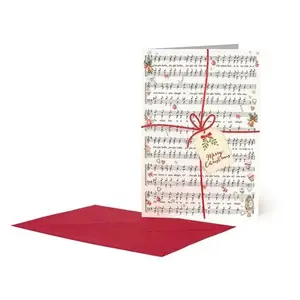 NOVOGODIŠNJA ČESTITKA LEGAMI GREETING CARD - MUSICAL NOTE - MUSICAL  BGNUN0019
