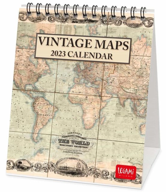 KALENDAR STONI LEGAMI VINTAGE MAPS - 12X14,5 - MAPS CAL23172