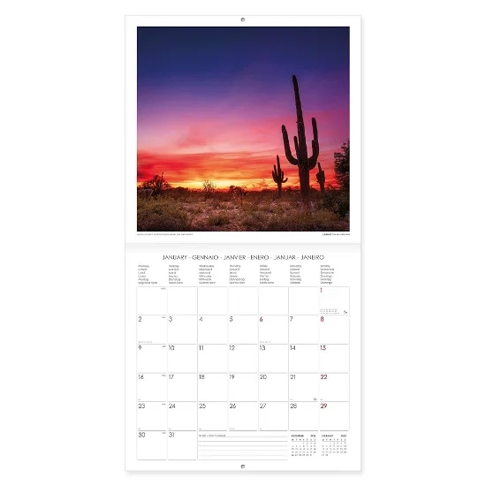 KALENDAR ZIDNI LEGAMI SUNSETS - - LANDSCAPES CAL23019