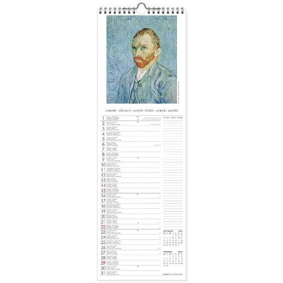 KALENDAR ZIDNI LEGAMI CLAUDE MONET - 16X49 - ART CAL23086